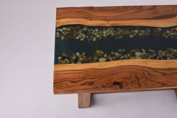 Acacia wood coffee table - Image 3