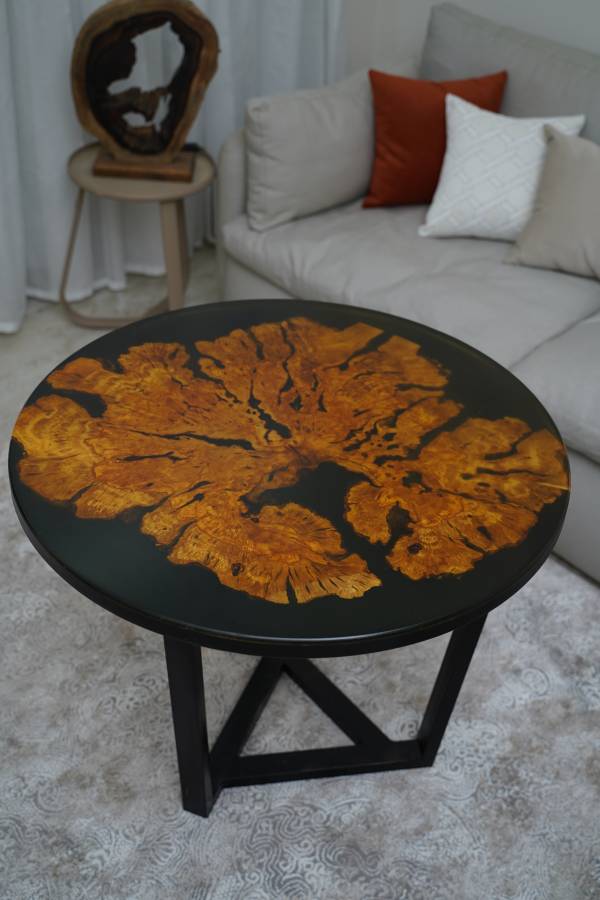 Olive Burl center table