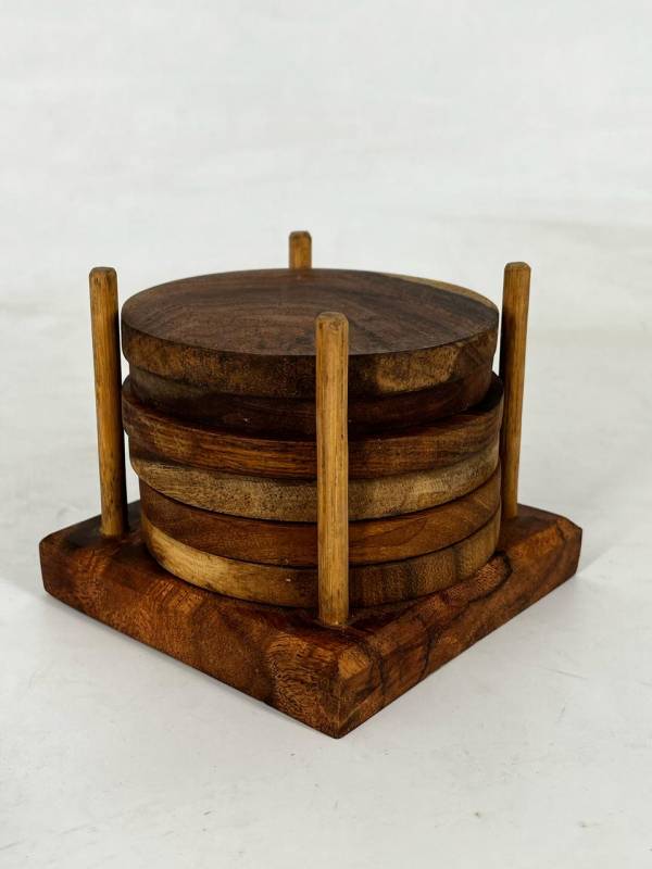 Coasters set with Holder tray