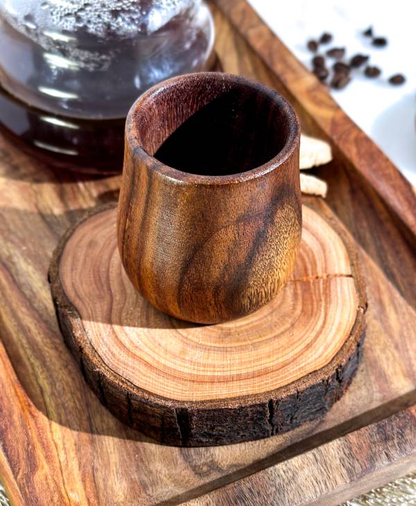 Asersus wooden coffee cup