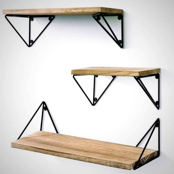 Wall wooden shelves set - Image 3