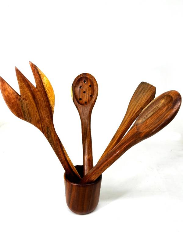 Asersus Wood Kitchen tools set - Image 2