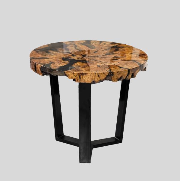 Olive Burl Epoxy table - Image 6