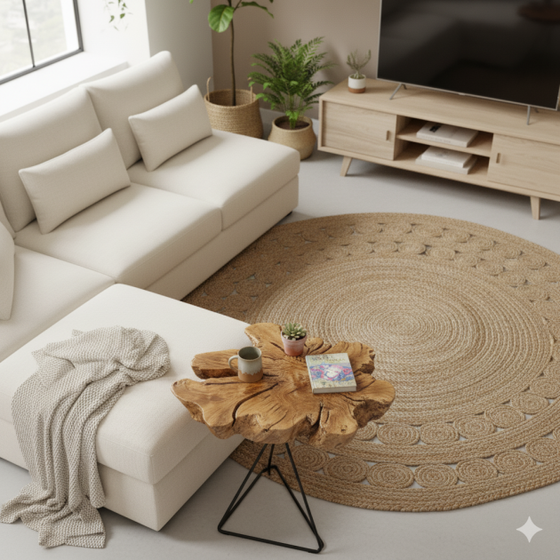 Olive Burl live edge side table