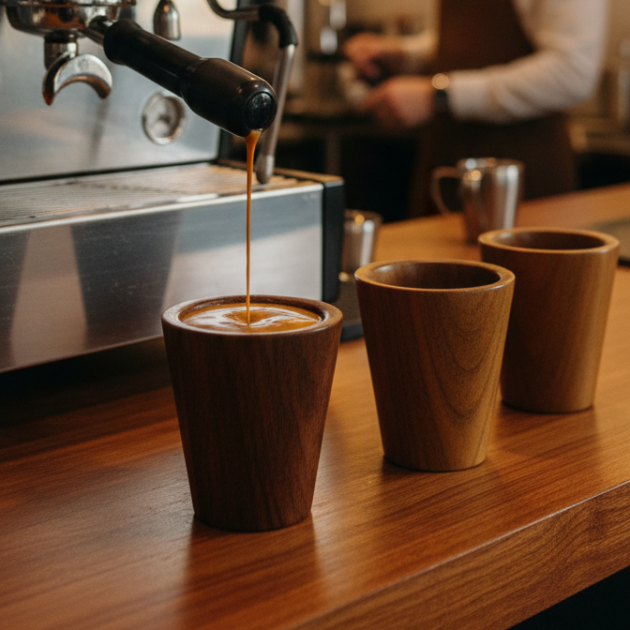 Asersus wood Tea cup Set