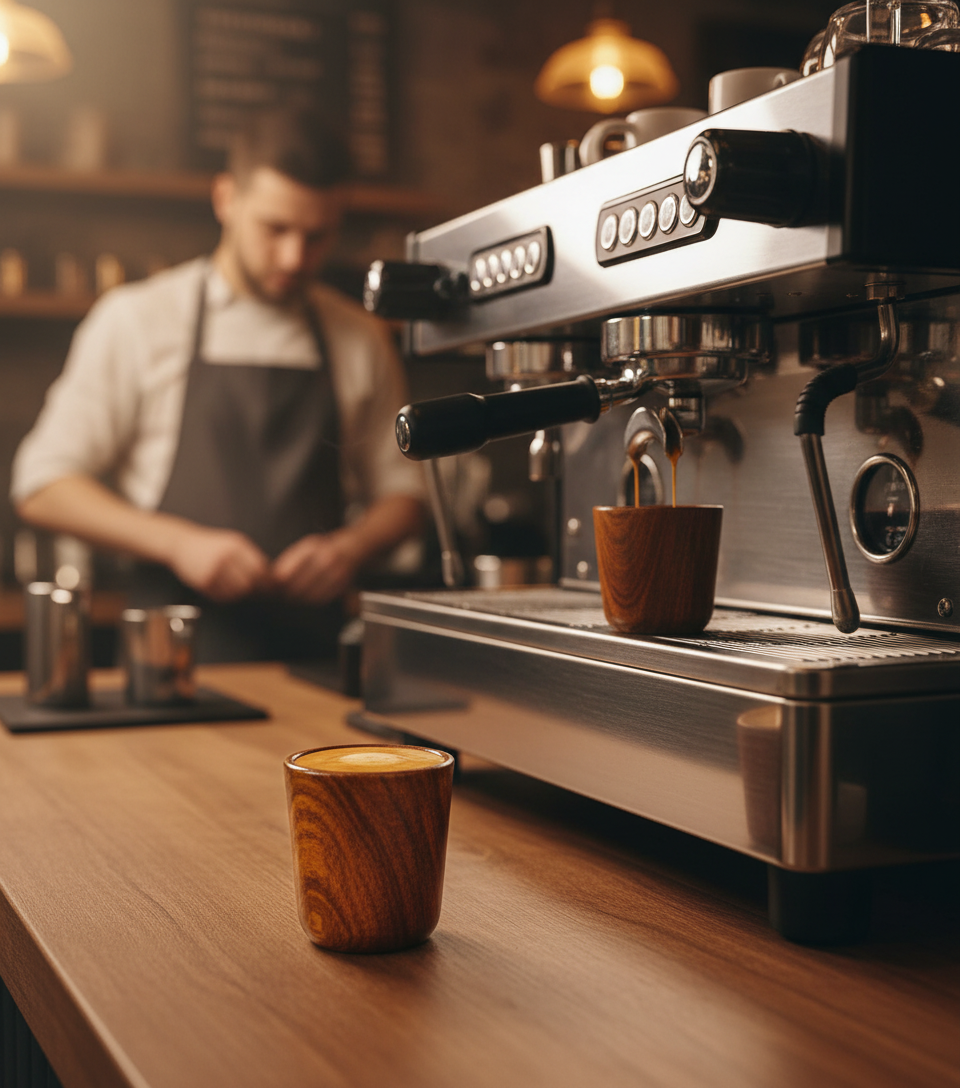 Asersus Wood Hot drinks cups set - Image 2