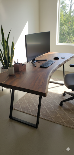 The Sovereign Live Edge Executive Desk