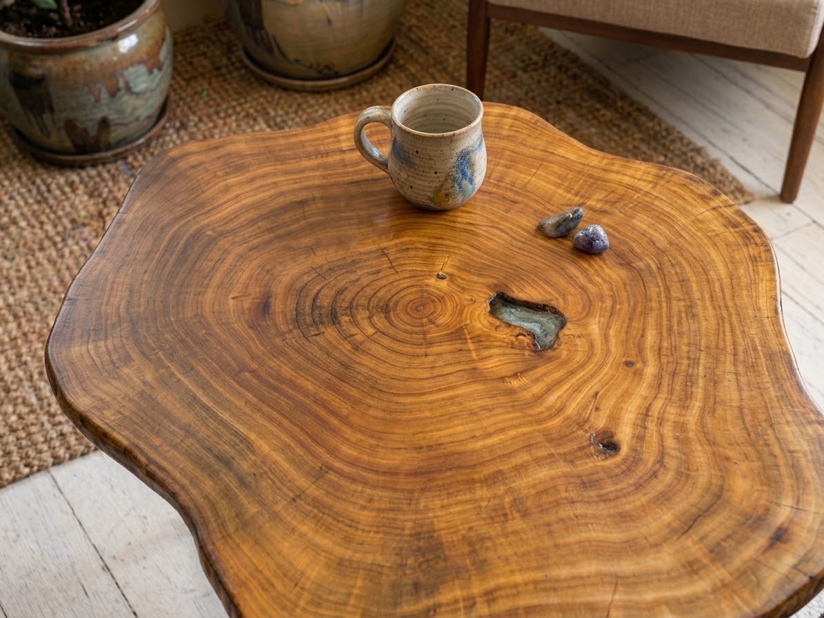 Sycamore Tree log coffee table - Image 2